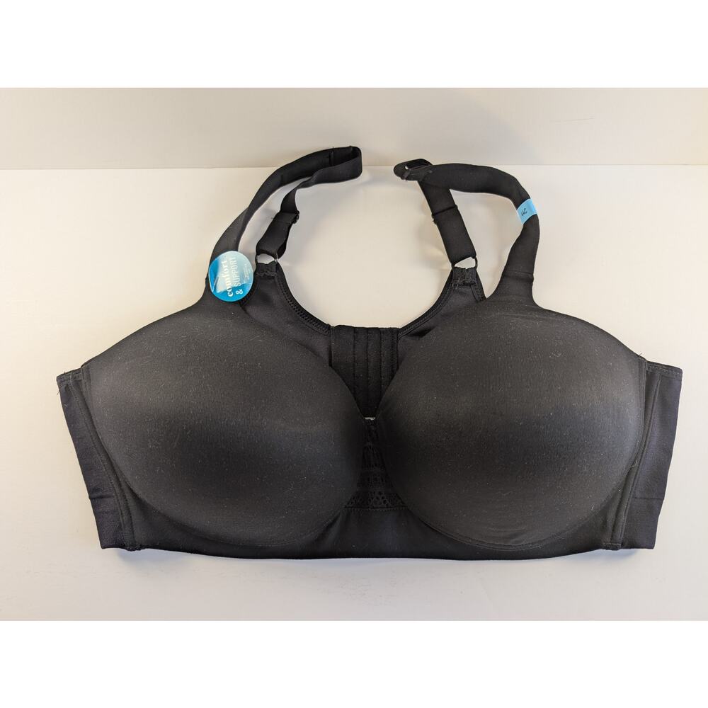 VANITY FAIR 44C Ladies Beyond Comfort Bra Full Figure Wireless 71282 Black